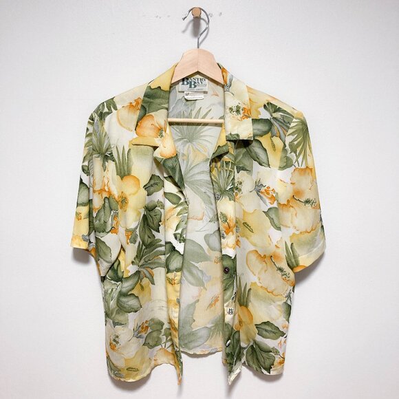 Vintage floral button down shirt - Picture 13 of 13